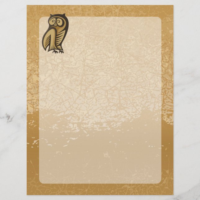 Lámina Color del símbolo de búho (Anverso)