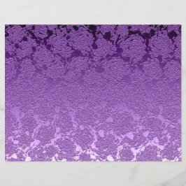 Lámina Color malva morado floral Imprimir patrón suculent