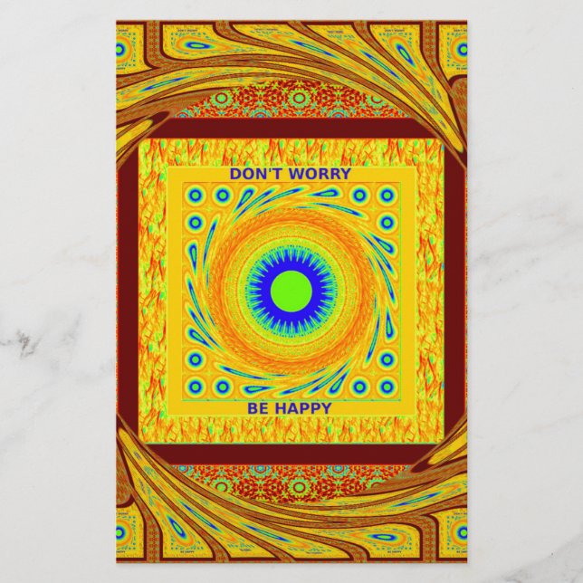 Lámina Color rojo dorado africano tradicional (Anverso)