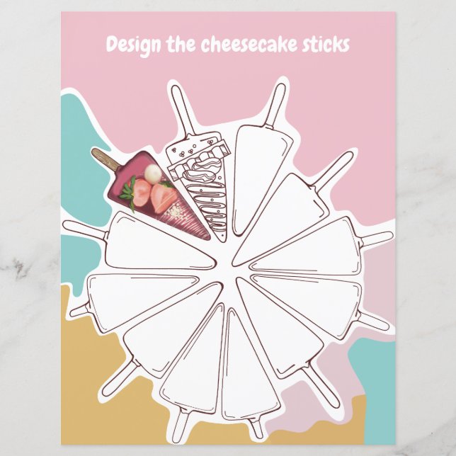 Lámina Color y diseño de actividades bodas (Anverso)