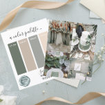 Lámina Colores de Boda verde Sage con clase PaletPaper Sh<br><div class="desc">Classy Sage Green Boda colores Palette Card 2024</div>