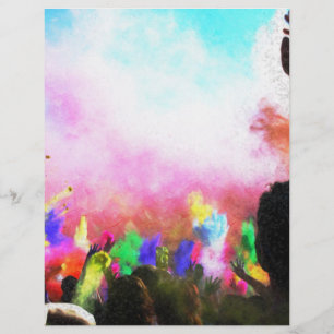 Lámina Colores de Holi caídos