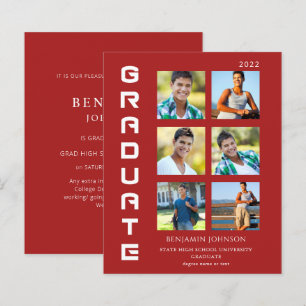 Lámina Colores de presupuesto Graduado blanco y rojo mult