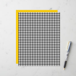Lámina Colores del equipo escolar Negro Blanco de Checker
