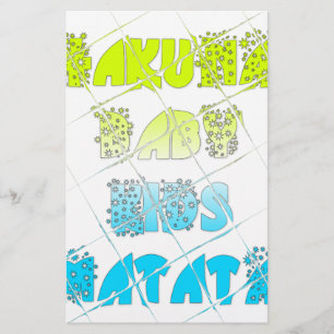 Lámina Colores felices Hakuna Matata Hakunamatata Gift