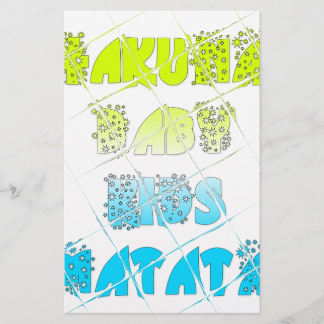 Lámina Colores felices Hakuna Matata Hakunamatata Gift (Anverso)