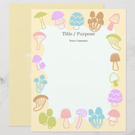 Lámina Colores mullidos de hongos