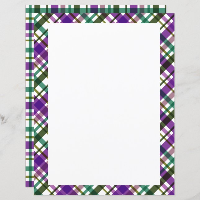 Lámina Colores navidades en blanco (Anverso / Reverso)