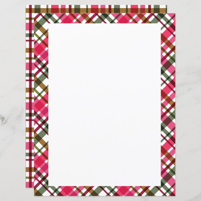 Lámina Colores navidades en blanco (Anverso / Reverso)