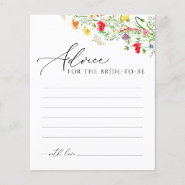 Lámina Colorido consejo floral a la postal de la novia