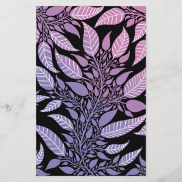Lámina Colorido Purple & Pink Leafy Design Soap Wrap