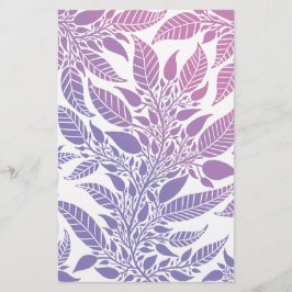 Lámina Colorido Purple & Pink Leafy Design Soap Wrap