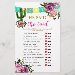 Lámina Colorido Taco Mexicano sobre Amor Dijo Que