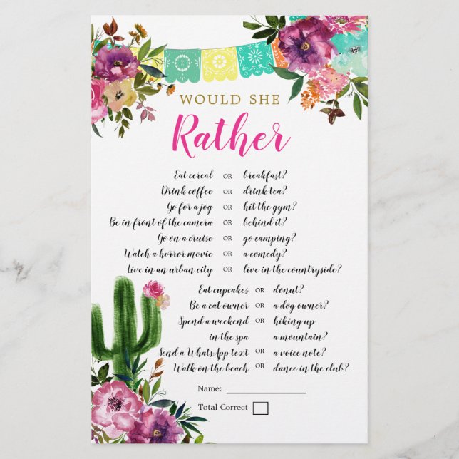 Lámina Colorido Taco mexicano sobre amor preferiría (Anverso)