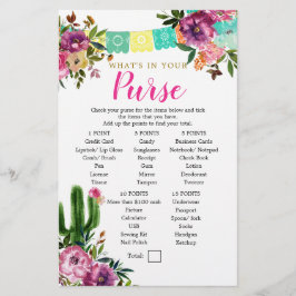 Lámina Colorido taco mexicano sobre el juego de la bolsa 