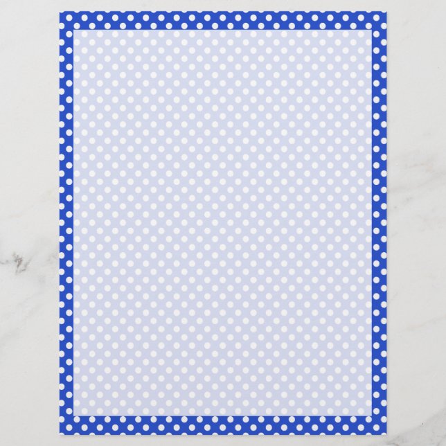 Lámina Combinación de lunares azul real por STaylor (Anverso)
