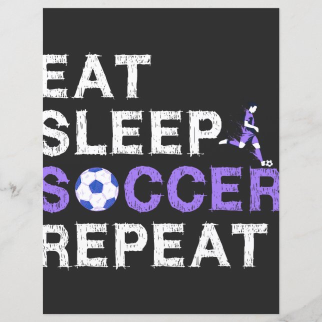Lámina Comer+Dormir+fútbol+Repetir (Anverso)