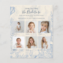 Lámina Cómo de vieja era la novia Baby Shower