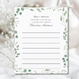 Lámina Compartir una asistencia al servicio de funerales 