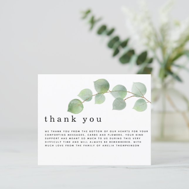 Lámina Compasión funeraria de Eucalyptus Presupuestario G (Anverso de pie)