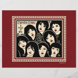 Lámina Compasión párela en papel plano 11"x8.5"