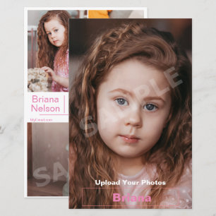 Lámina Composición de modelo foto de cabeza niños Zed