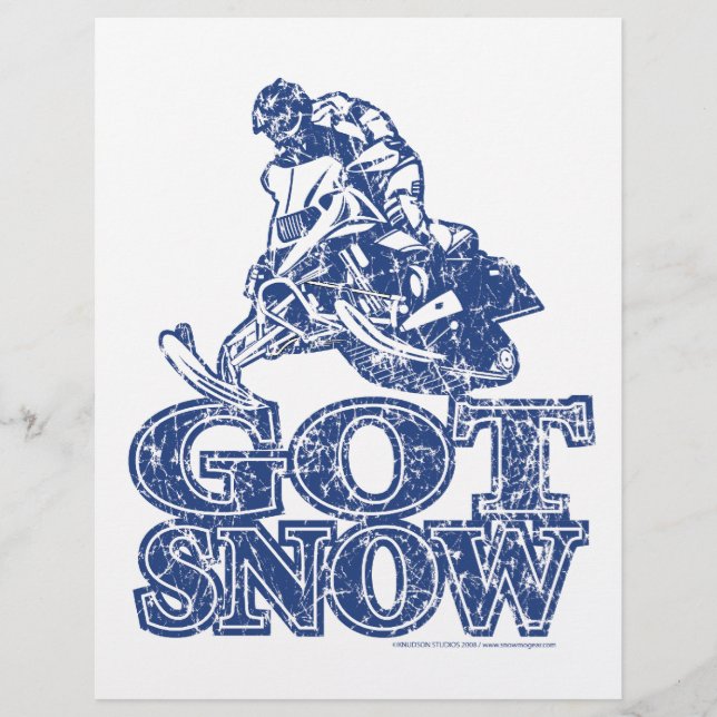 Lámina Comprender la nieve con problemas azules (Anverso)