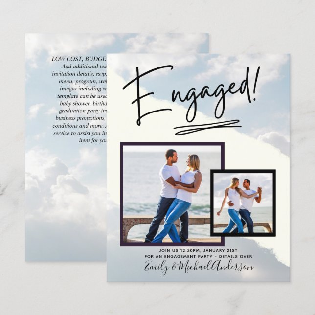 Lámina COMPROMISO DE FOTOS PRESUPUESTARIAS Invitar SCRIPT (Anverso / Reverso)