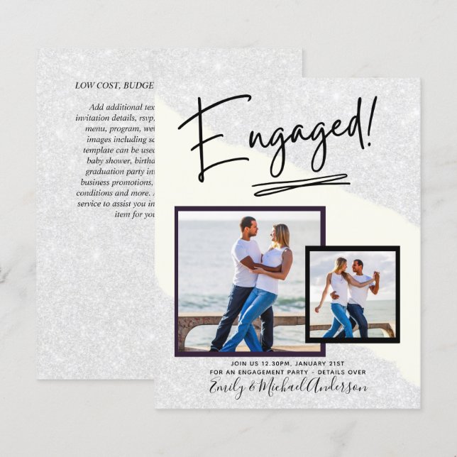 Lámina COMPROMISO DE FOTOS PRESUPUESTARIAS Invitar SCRIPT (Anverso / Reverso)