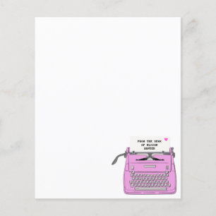 Lámina Computadora de escritorio rosa retro vintage perso