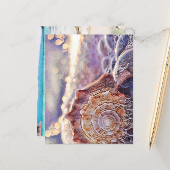 Lámina Concha morada en la pintura al mar (Anverso/Reverso In Situ)