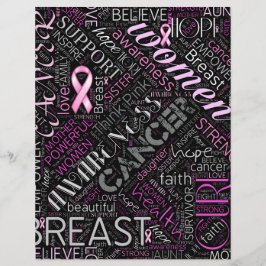 Lámina Conciencia sobre el cáncer de mama Word Cloud ID26