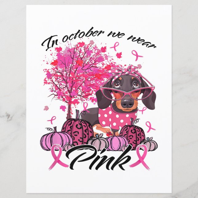 Lámina Concienciación Sobre El Cáncer De Mama En Octubre  (Anverso)