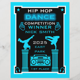 Lámina Concurso de baile Hip Hop