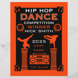 Lámina Concurso de baile Hip Hop
