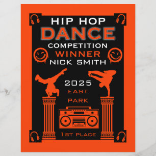Lámina Concurso de baile Hip Hop