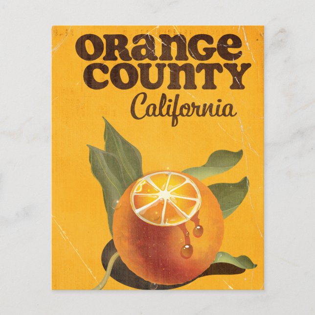 Lámina Condado de Orange California (Anverso)