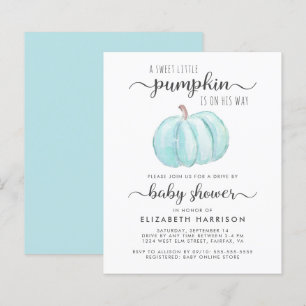Lámina Conducción Por Niño Bebé Ducha Calabaza Azul Invit