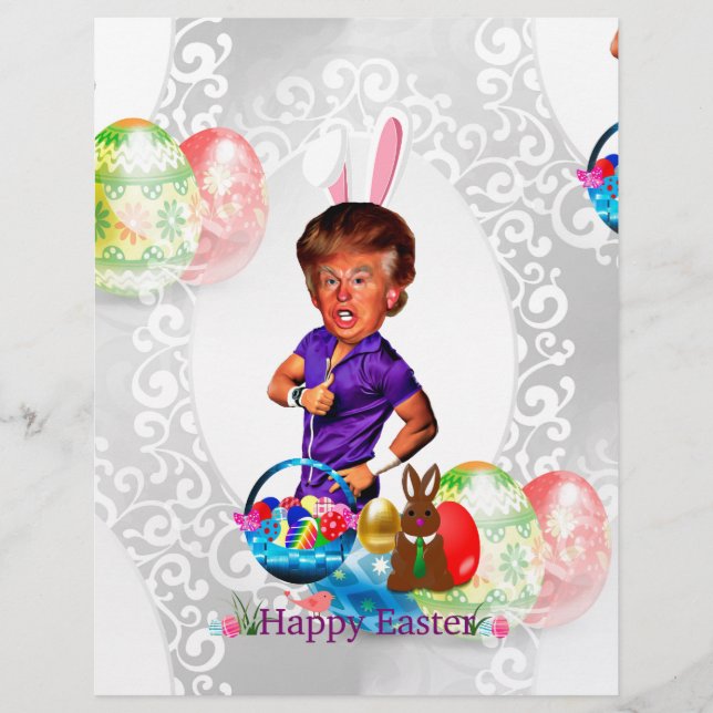 Lámina conejo de pascua donald trump (Anverso)