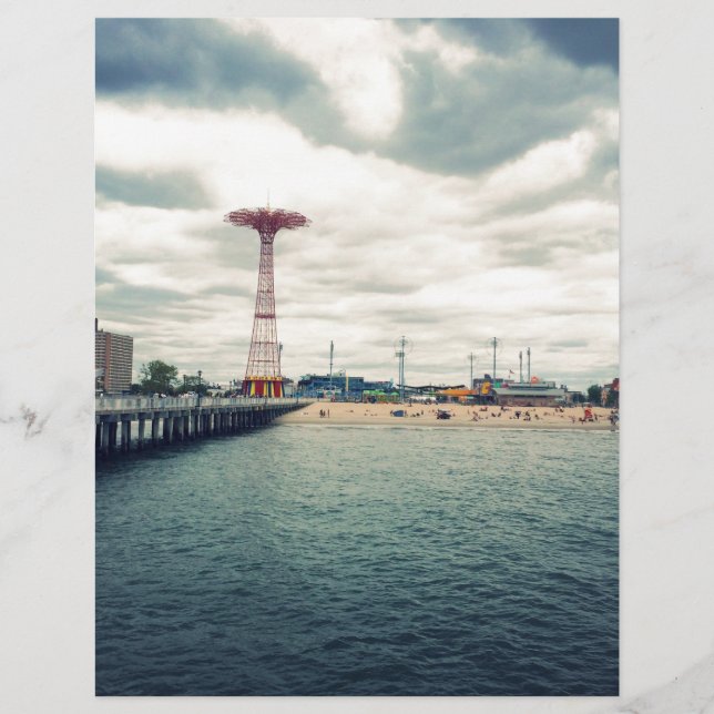 Lámina Coney Island Beach Panorama (Anverso)