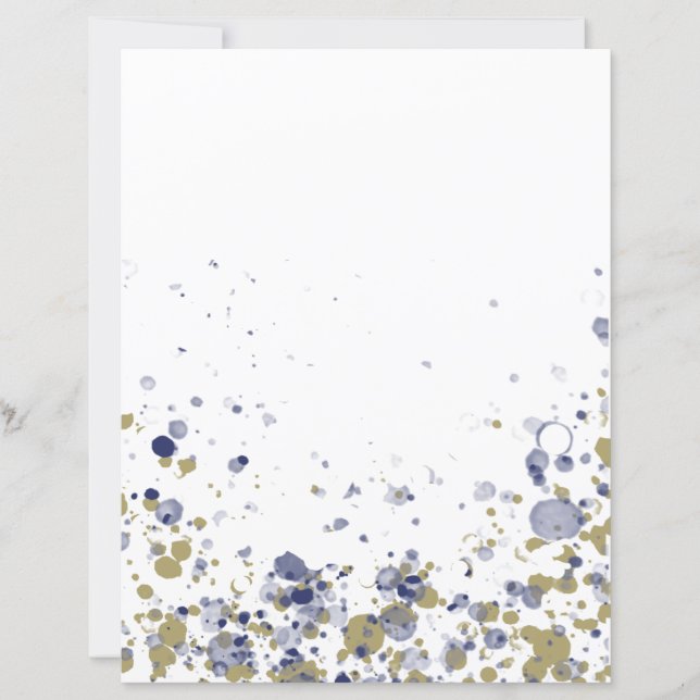 Lámina Confetti Blue Gold (Anverso)