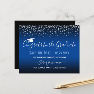 Lámina Confetti Graduation Party Save the Date Invitation