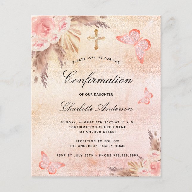 Lámina Confirmación presupuestaria pampas de mariposa rub (Anverso)