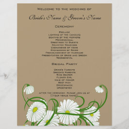 Lámina Conjunto de boda de flores de margaritas Gerber bl