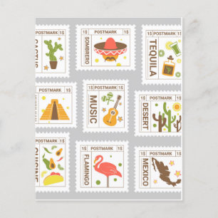 Lámina Conjunto de marcas postales