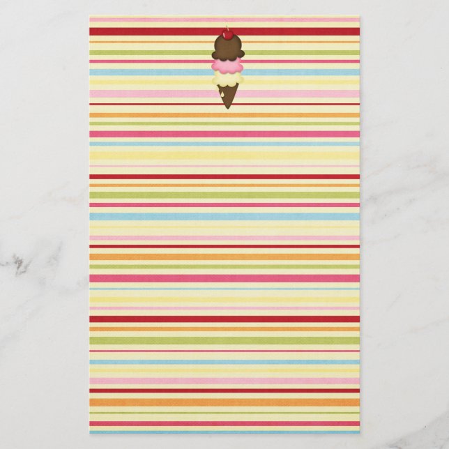 Lámina cono de helado (Anverso)