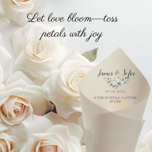 Lámina Cono De Papel boda Para Las Flores Petales Toss (petal toss cone wedding cones for petal wedding paper cones petal toss cones ceremony petal cone)