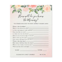 Conoce a la Mamá | Juego de Baby Shower
