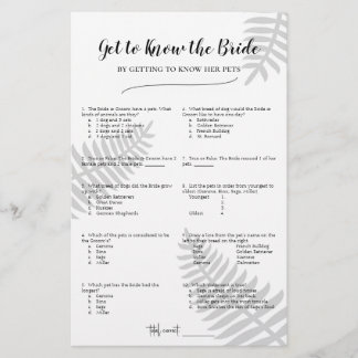 Lámina Conozca a la novia conociendo a sus Mascotas