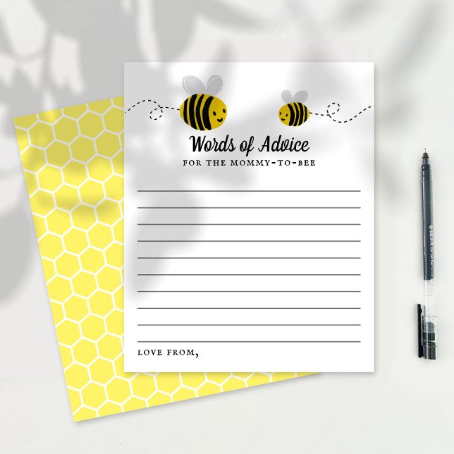 Lámina Consejo Baby Shower de Sweet Little Honey Bee (Subido por el creador)
